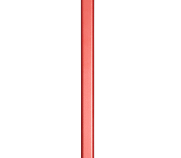 120cm long aluminium handle for the pizza peel in argheri red