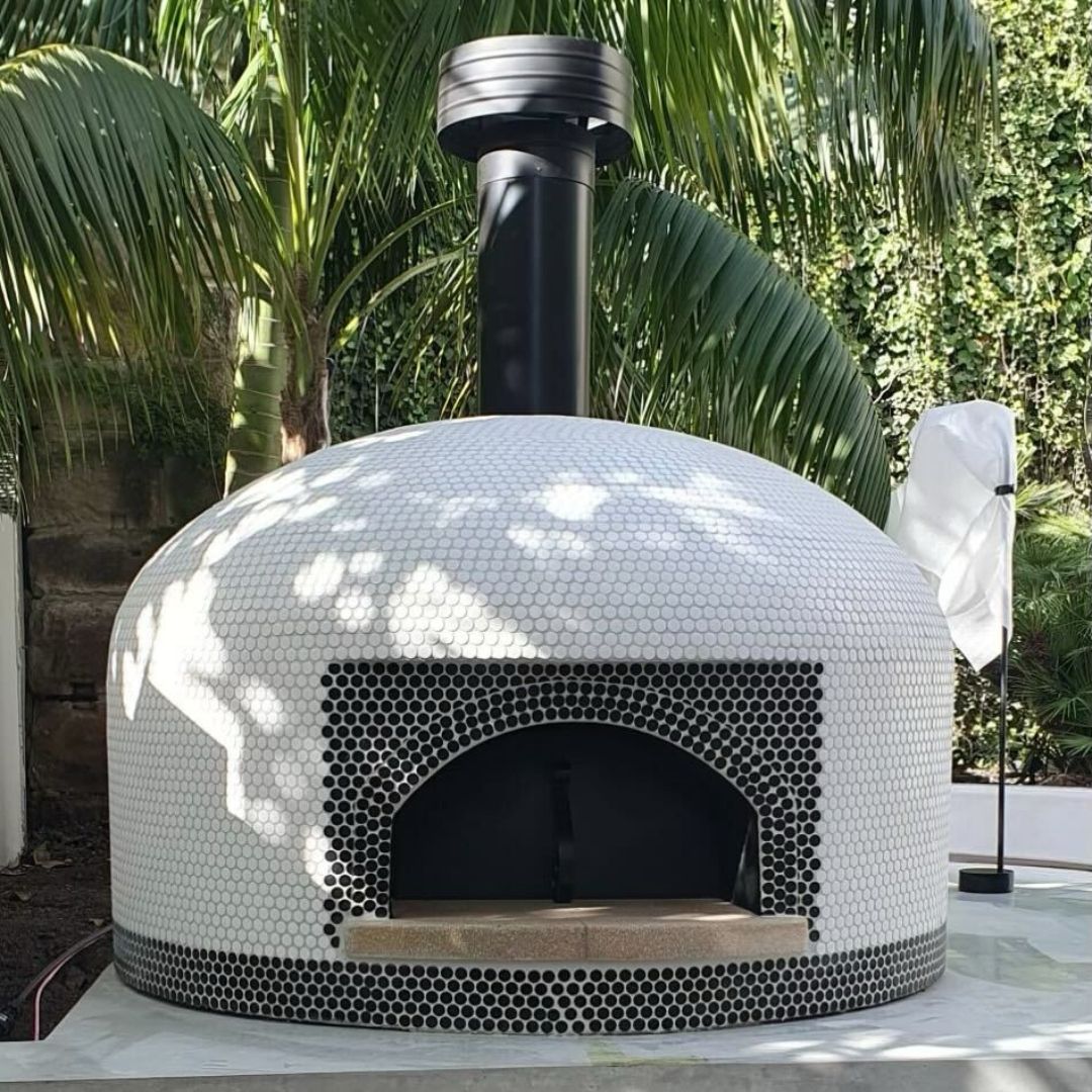 Tiled Portable Pizza Maker Pre Built Pizza Oven Alfresco 30-Inch